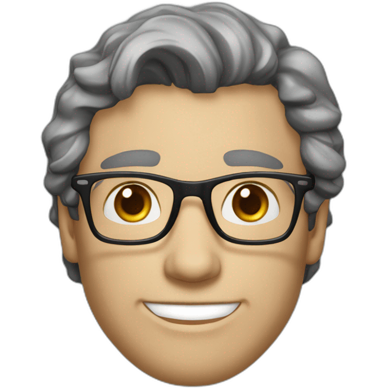 Handsome-Caucasian-man-dark-brown-wavy-hair-blue-eyes-glasses-middle-age emoji