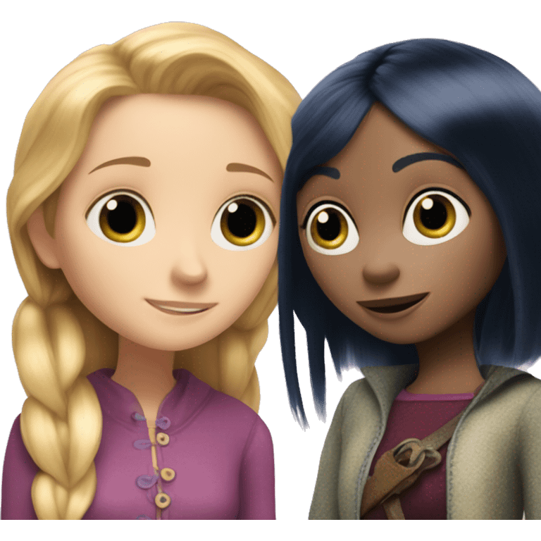 Coraline jones and rapunzel  emoji