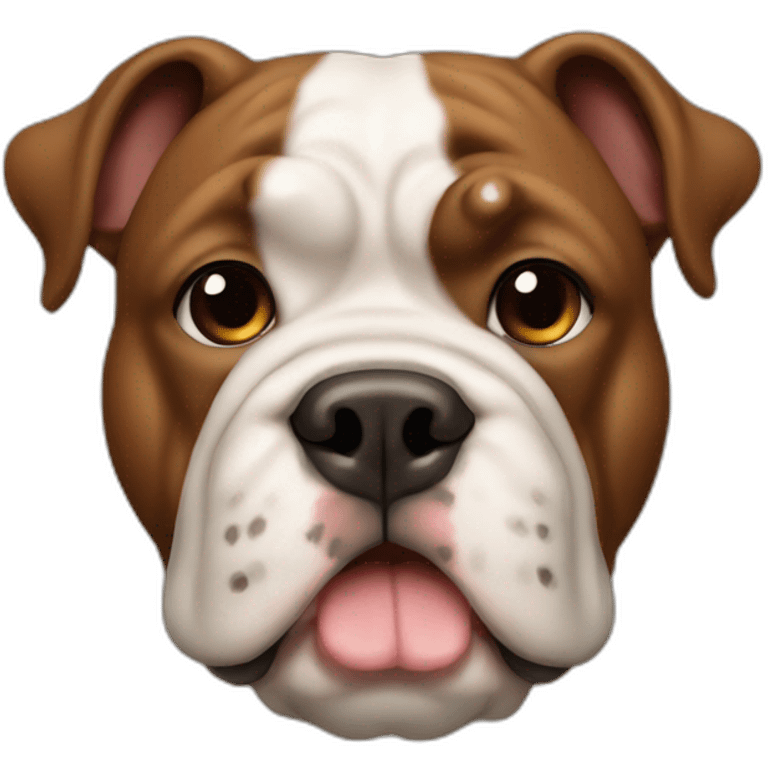 English Bull Dog brown emoji