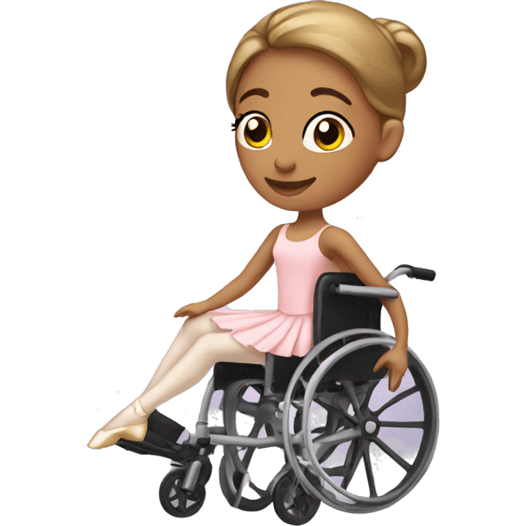 ballerina in wheelchair emoji