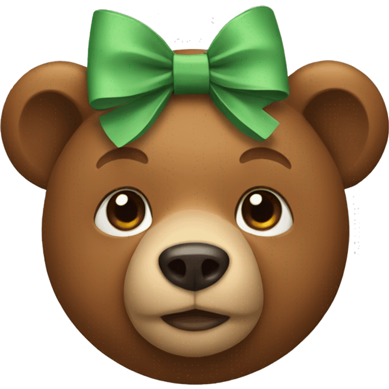 bear with bow  emoji