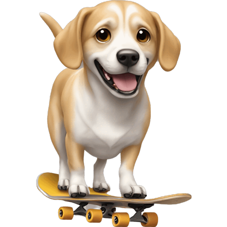 Chien skate emoji