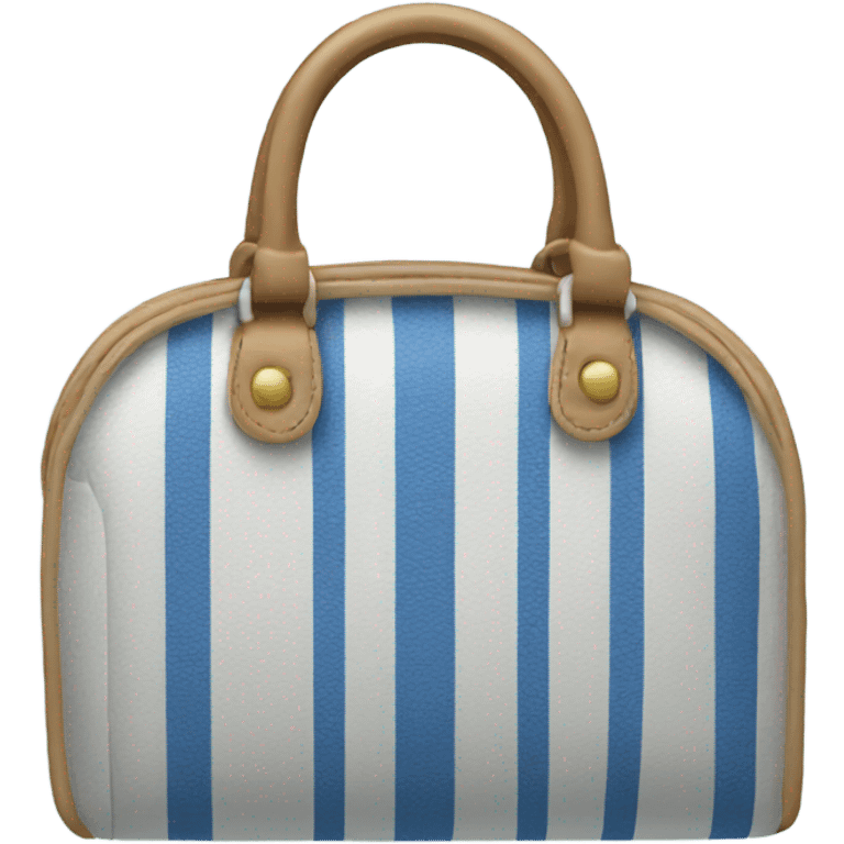 Blue and white purse emoji