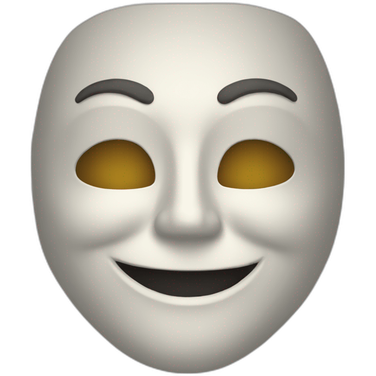 happy mask emoji