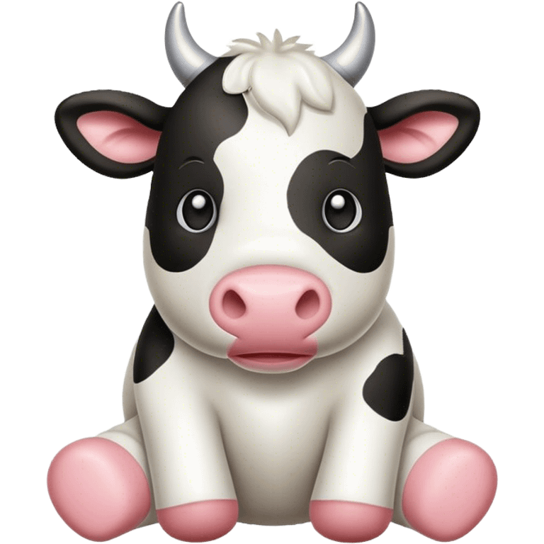 Stuffed animal cow  emoji