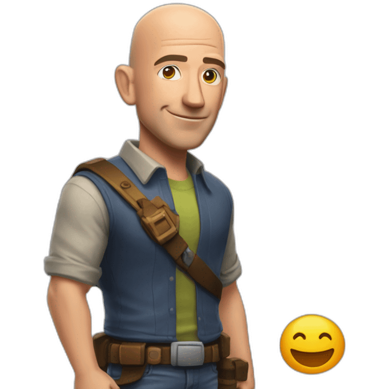 Jeff bezos qui joue a firtnite emoji