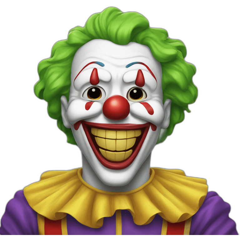 smily clown dead inside emoji