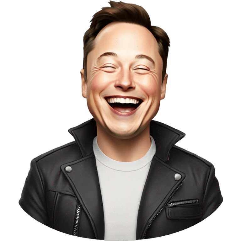 Elon musk laughing  emoji