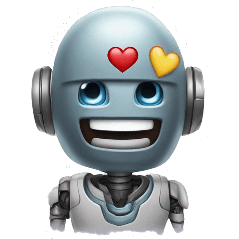 robos con sonrisa y corazon emoji