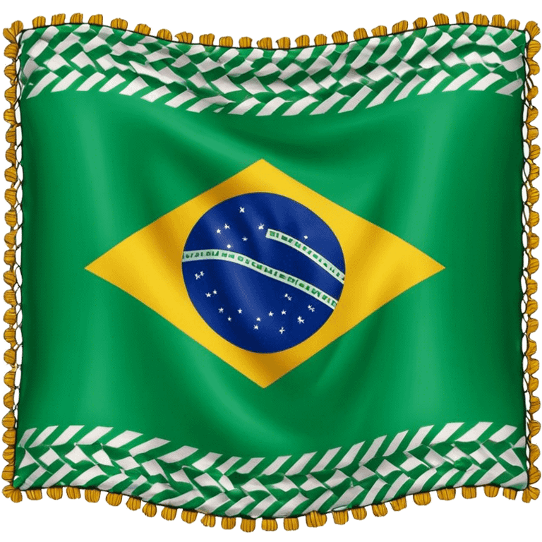 Brazil flag keffiyeh emoji