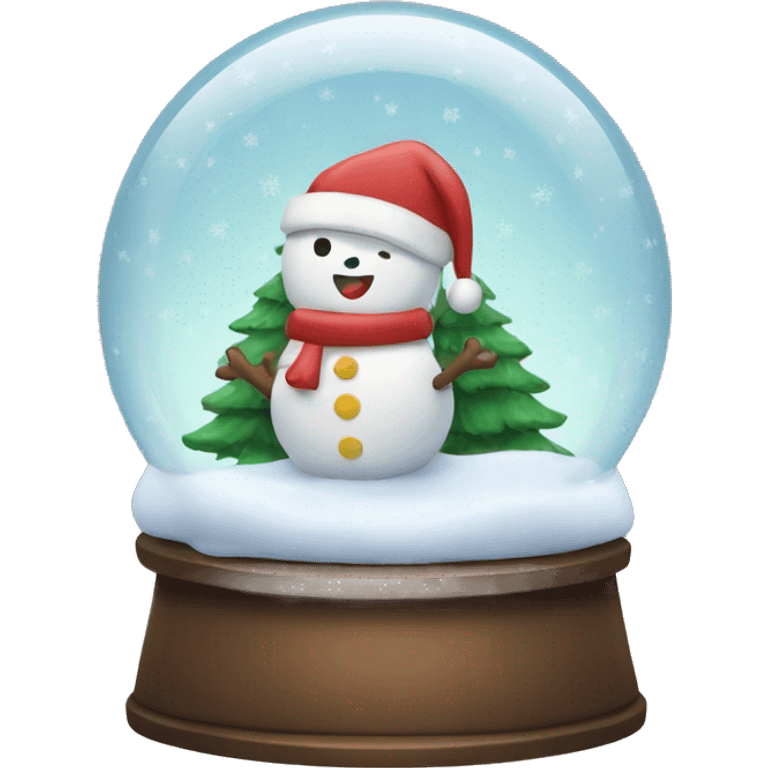 Christmas snow globe  emoji