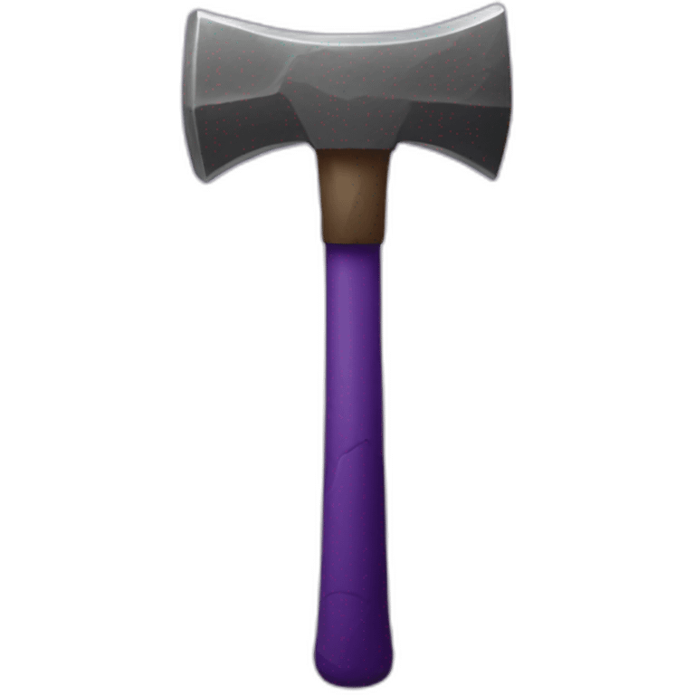 ancient hammer with dark purple shadow surrounding it emoji