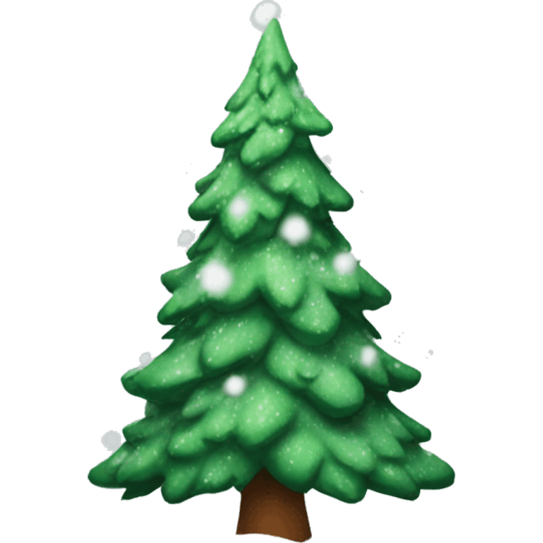 Christmas Tree with Snow emoji