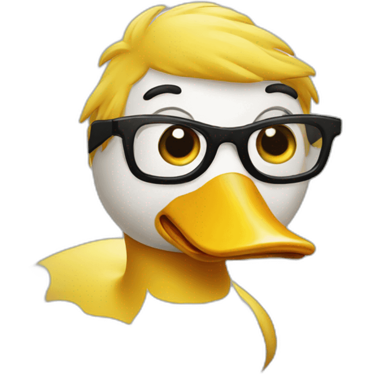 Canard a lunette emoji