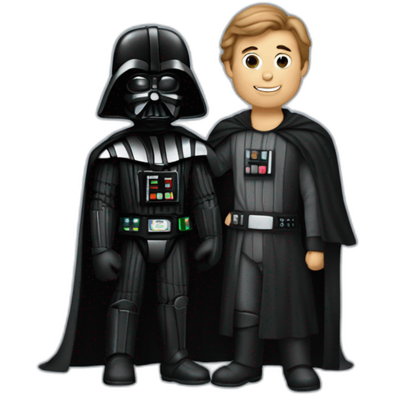 Darth vader holding luke emoji