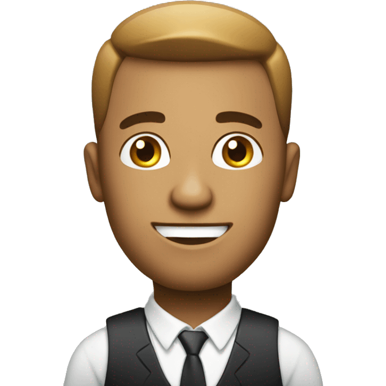 men with business card emoji