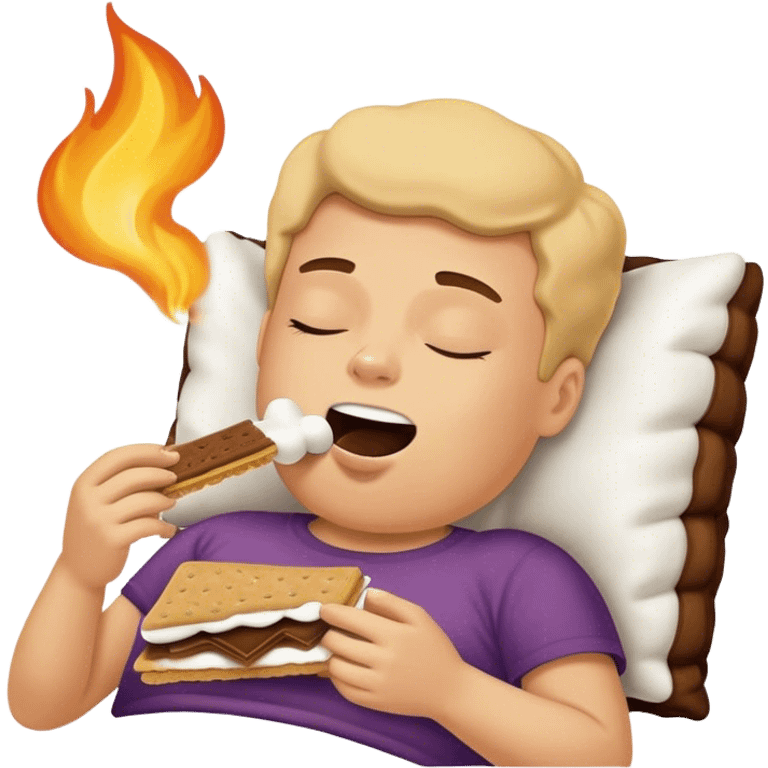 S’mores snoring  emoji