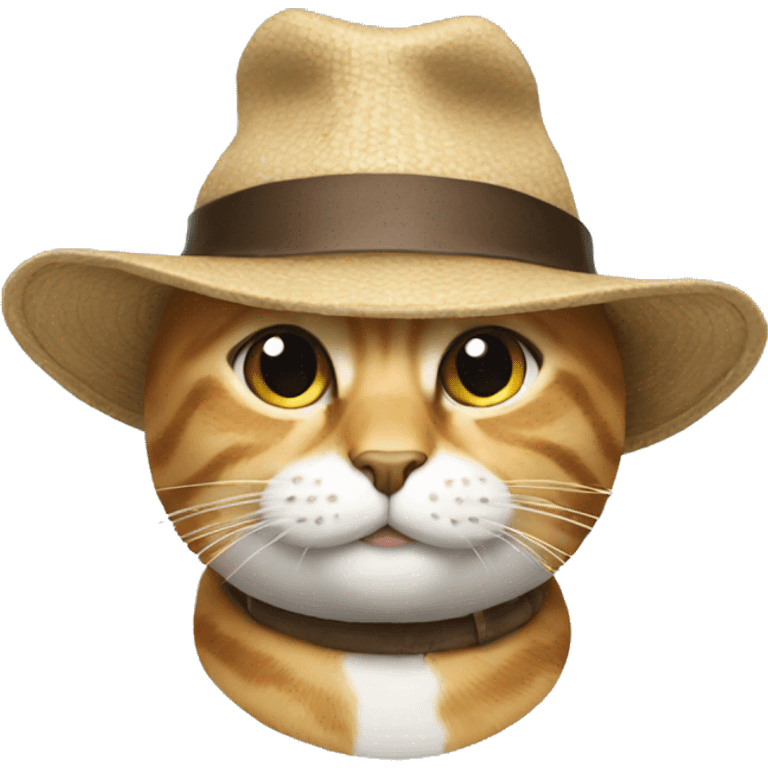 Cat with hat emoji