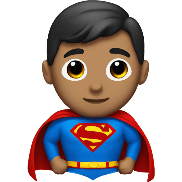 superman with "A" symbol logo emoji