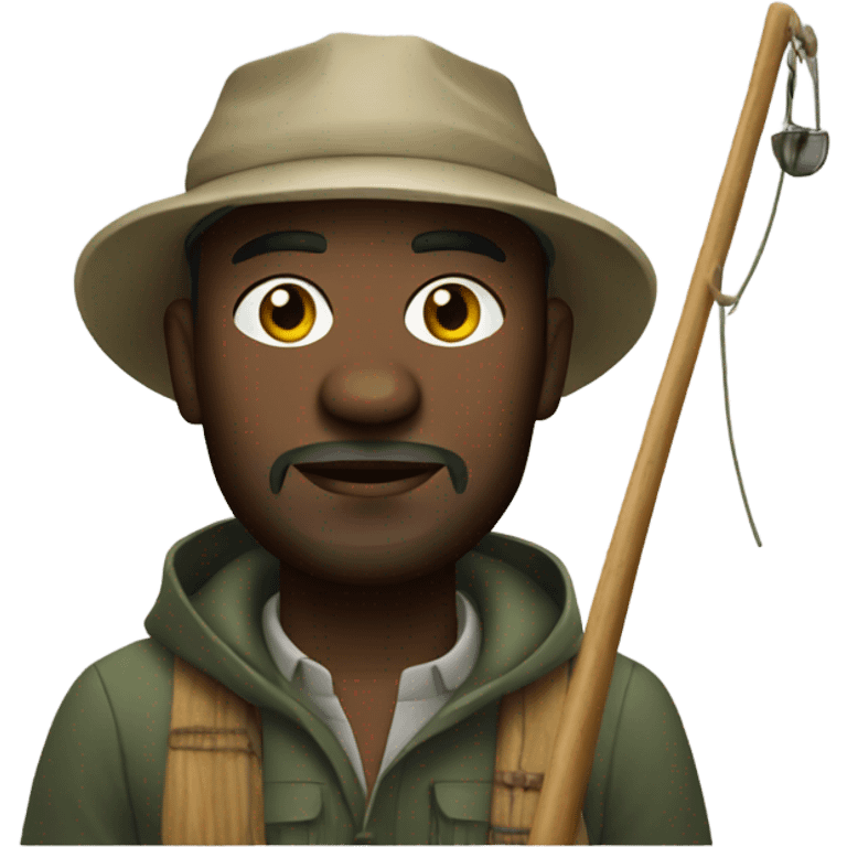 Create an African fisherman emoji