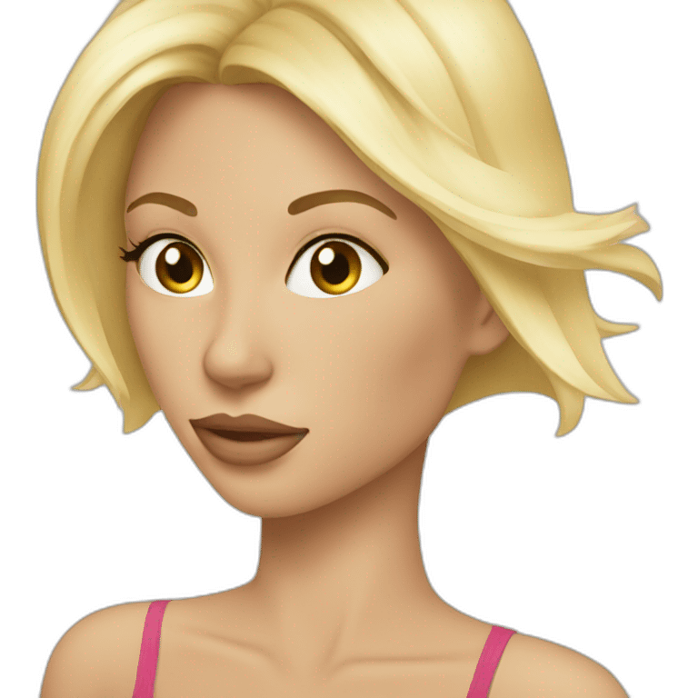 sexy blond woman emoji