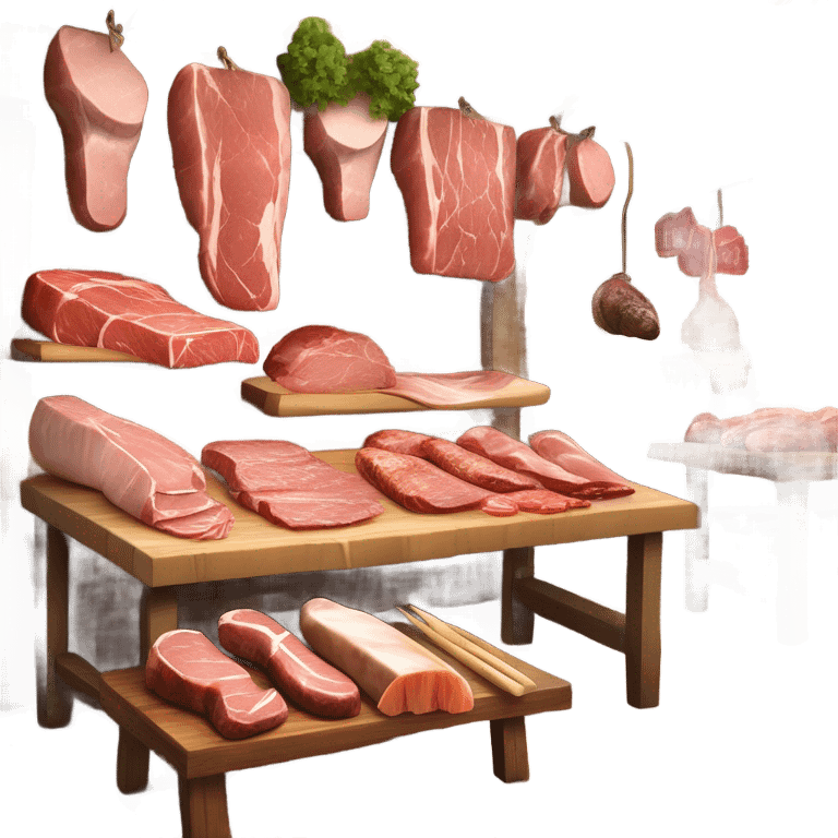 Meat village  emoji