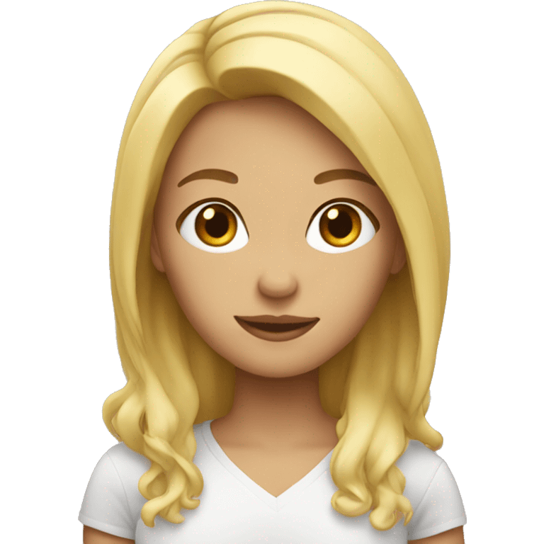 blonde girl  emoji