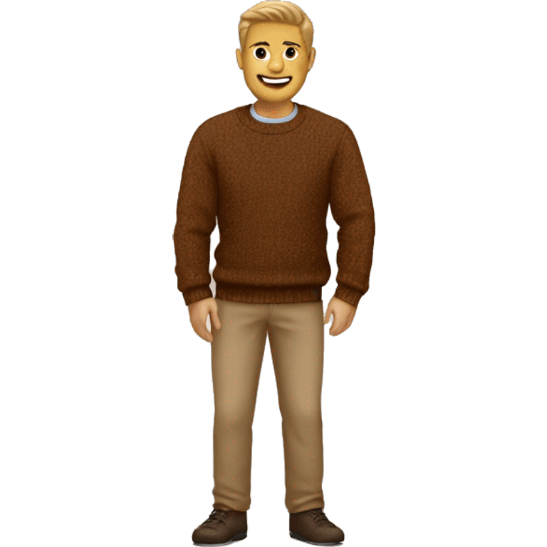 Brown sweater emoji