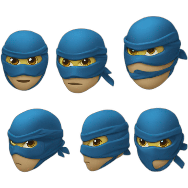 tortue ninja bleu emoji