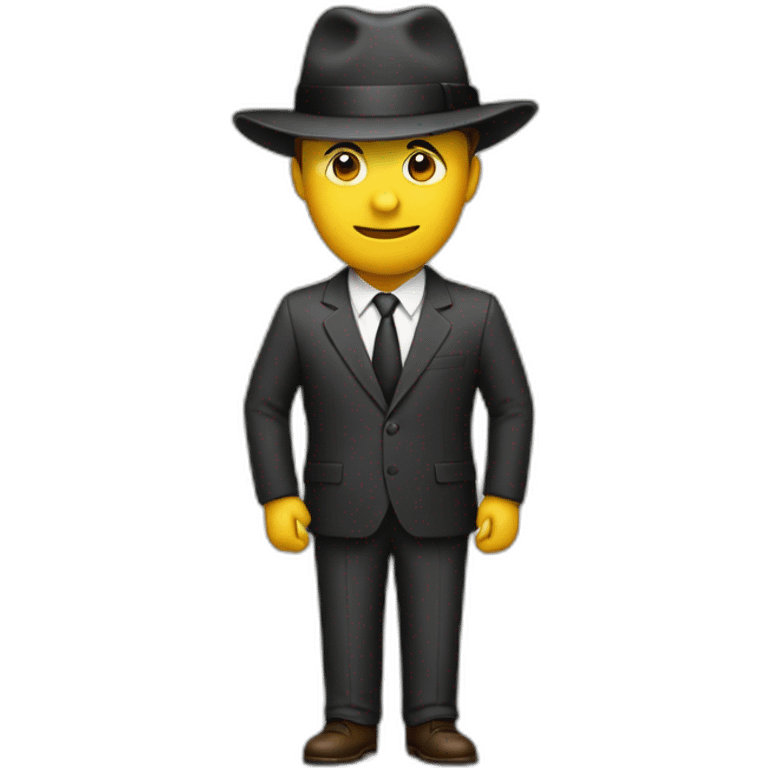 mand in a suit and hat emoji