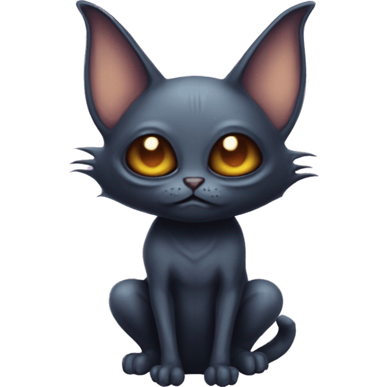 Bat cat alien  emoji