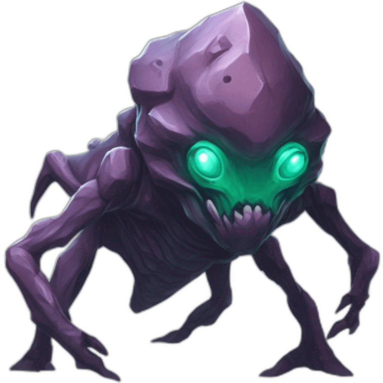 alien mountain creature scifi roguelike rpg style inspired by slay the spire digital art emoji