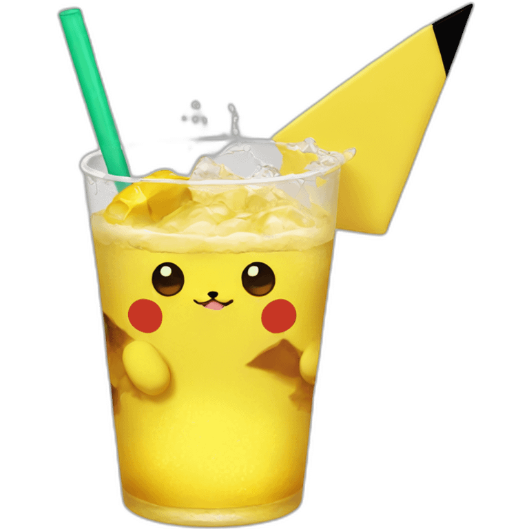 pikachu drink bear emoji