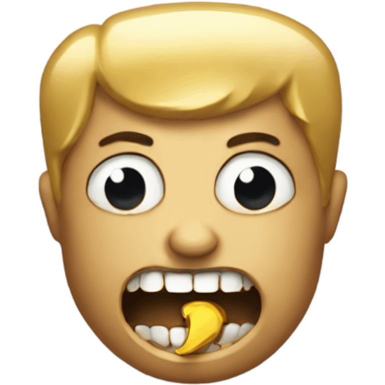 Gangster gold tooth  emoji