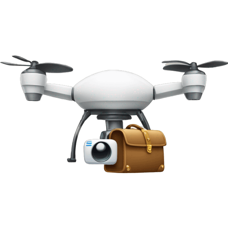 La dron con bolsa de dinero  emoji