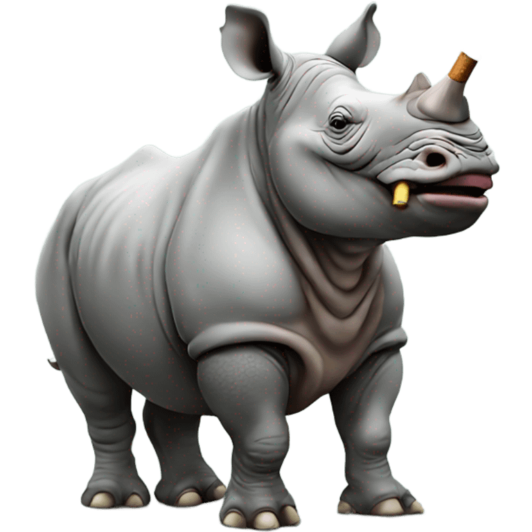 Rhino smoking emoji