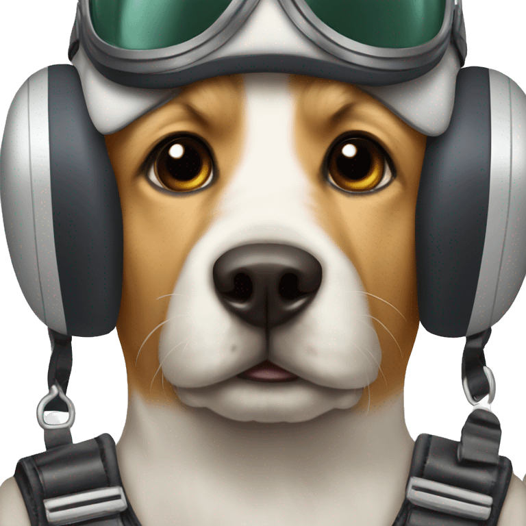 dog pilot f1 emoji