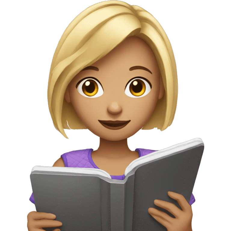 girl with ipad emoji