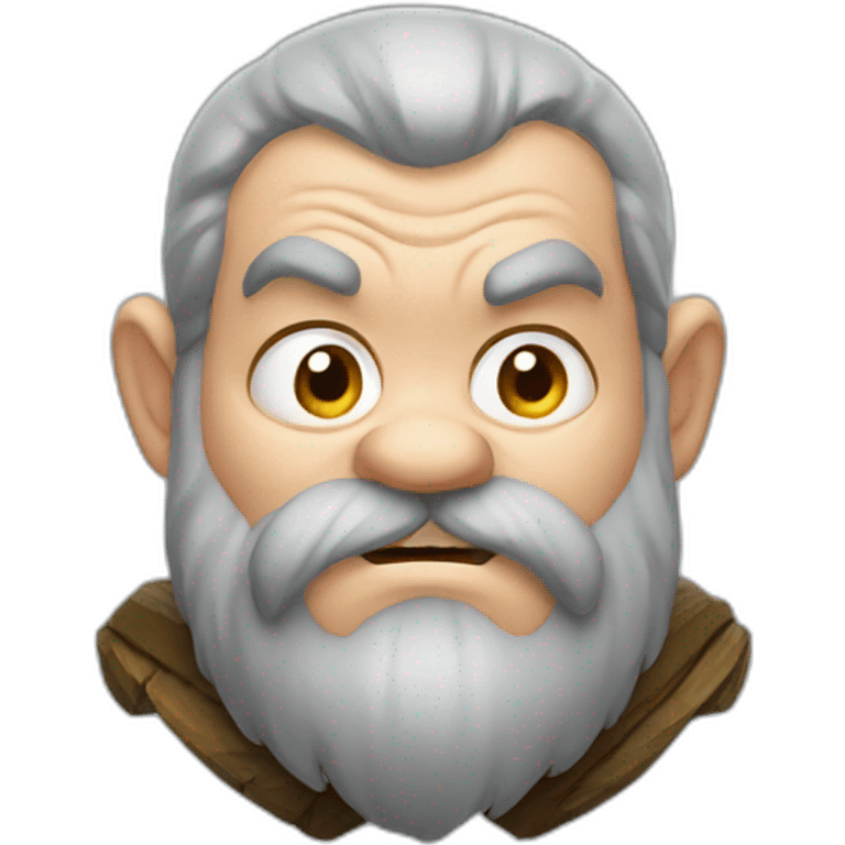 Grumpy dwarf from snowhite emoji