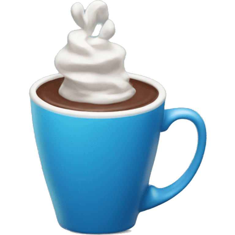 hot choclet blue cup emoji