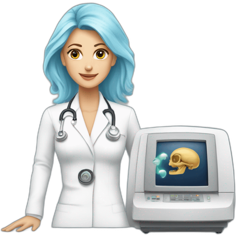 Posh-Radiologist-performing-breast-mri-to-leni-klum emoji