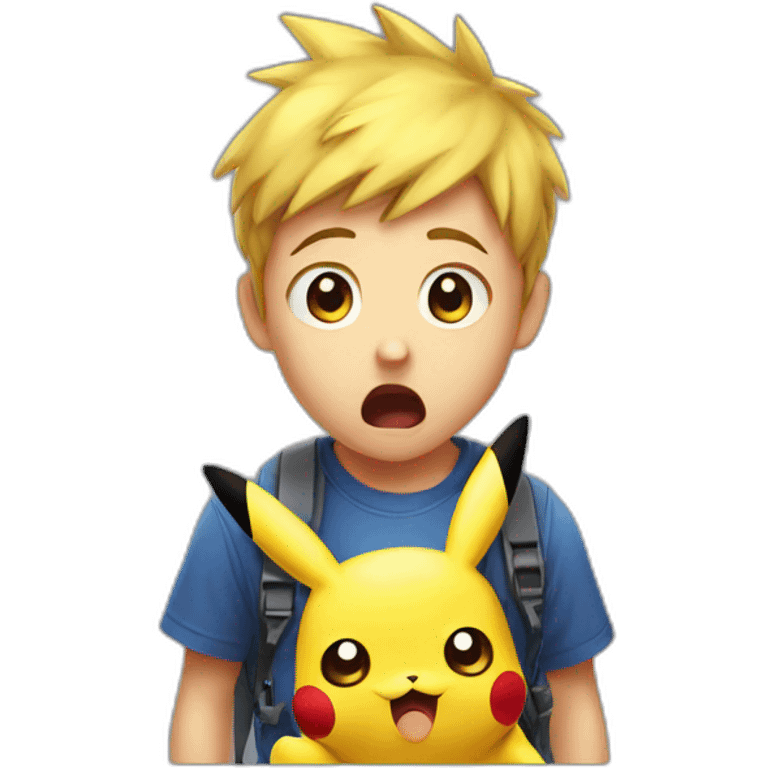 Shocked pikachu emoji