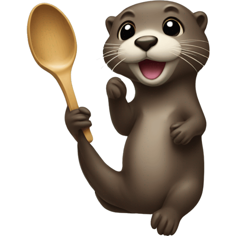 Spoon otter emoji