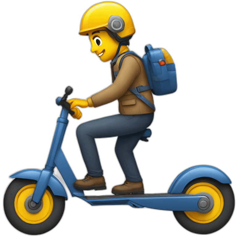 Secouriste sur une trottinette emoji