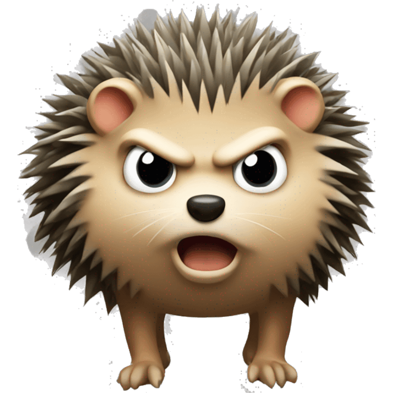 Angry hedgehog emoji