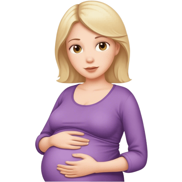 Pregnant white women emoji