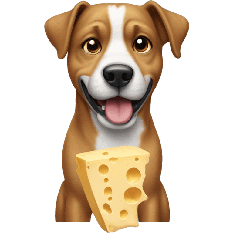 Dog with cheese  emoji