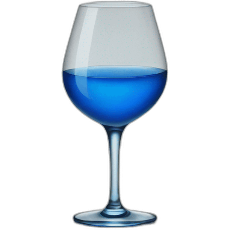 Blue alcohol emoji