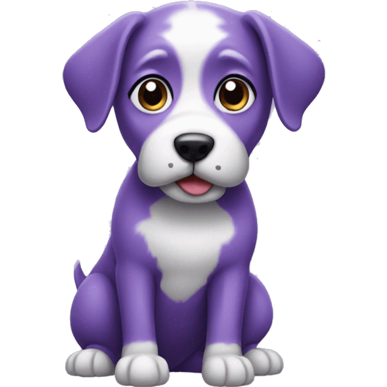 violet dog emoji