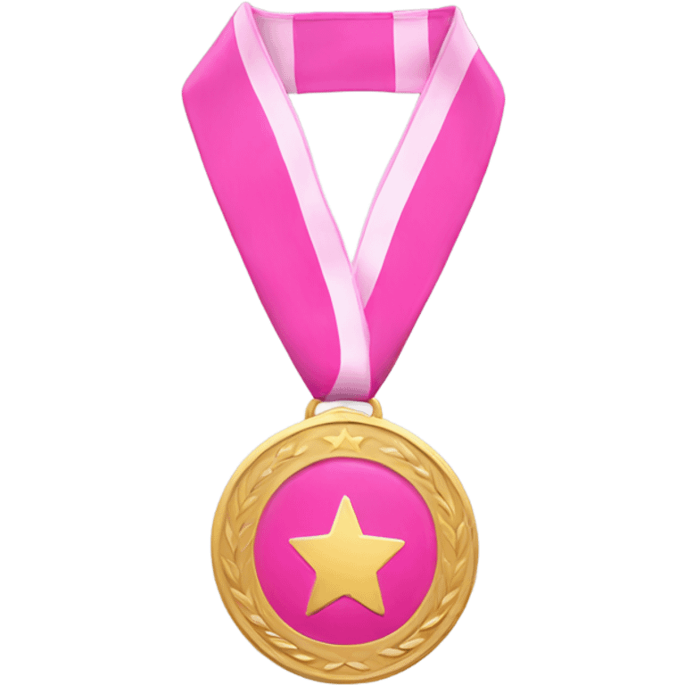 Pink medal emoji